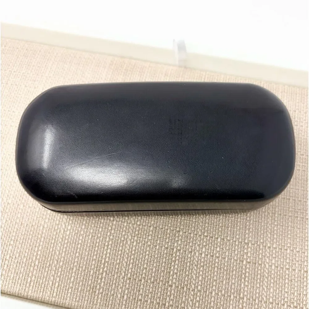 Banana Republic Hard Clamshell Felt Lined Travel Eyeglass Sunglass Case Black